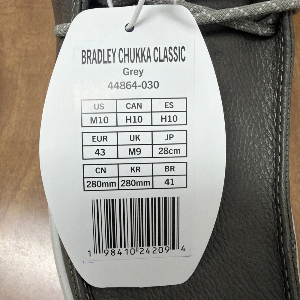 Hey Dude‎ Bradley Chukka Classic Comfort Outdoor Easy On Boots Men's Sz 10 Grey
